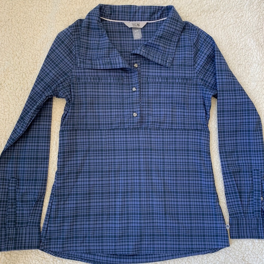 Blue/Periwinkle Mountain Hard Wear Long Sleeve